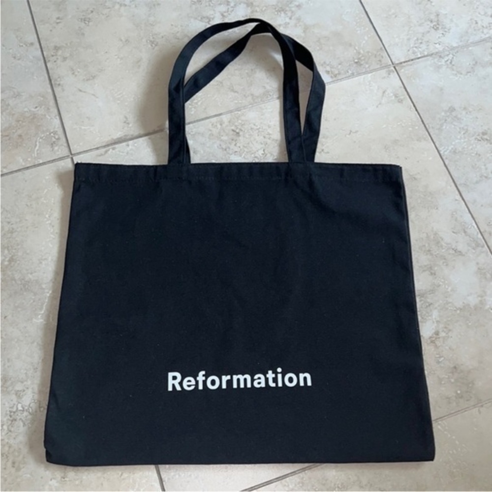 Reformation Black Tote Bag